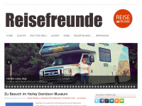 Screenshot des Blogs REISEFREUNDE