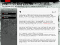 Screenshot des Blogs Poker Tourney Blog