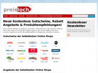Screenshot des Blogs Preisloch