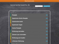 Screenshot des Blogs traditionelle kanarische Rezepte kochen