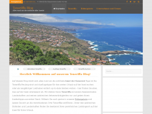 Screenshot des Blogs Teneriffa Blog