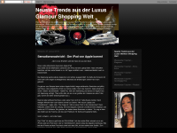 Screenshot des Blogs Neuste Trends aus der Luxus Glamour Shopping Welt