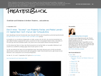 Screenshot des Blogs Theater in Berlin