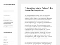 Screenshot des Blogs vorsorgekurse.de