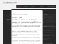 Screenshot des Blogs Möglichmacher-Blog