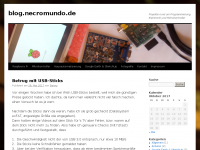 Screenshot des Blogs blog.necromundo.de