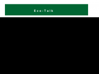 Screenshot des Blogs eco-talk