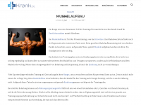 Screenshot des Blogs Fitness Sport Bodybuilding Blog