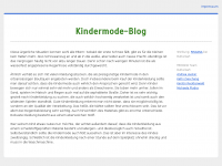 Screenshot des Blogs Kindermode-Blog