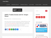 Screenshot des Blogs Forex News