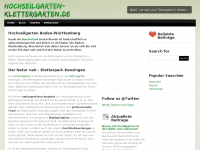 Screenshot des Blogs Hochseilgarten Baden-Württemberg