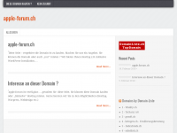Screenshot des Blogs Apple Forum