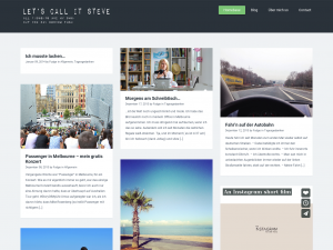 Screenshot des Blogs Let’s call it Steve