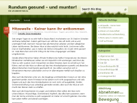 Screenshot des Blogs Rundum gesund