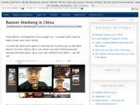 Screenshot des Blogs Wirkung von Internetwerbung
