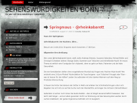 Screenshot des Blogs Sehenswürdigkeiten in Bonn