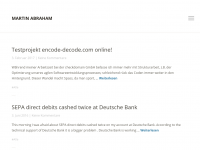 Screenshot des Blogs mabraham.de