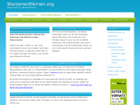 Screenshot des Blogs Warzen