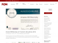 Screenshot des Blogs FON Blog – Ariane Willikonsky blogt