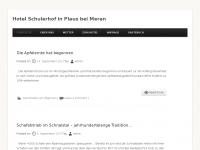 Screenshot des Blogs Hotel Schulerhof