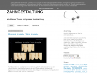 Screenshot des Blogs ZAHNGESTALTUNG