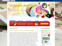 Screenshot des Blogs Fortunela Webblog