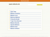 Screenshot des Blogs Spam-Attacke, alles nur Spam