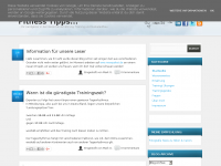 Screenshot des Blogs Fitness Tipps, Hardgainertraining + Natural Bodybuilding