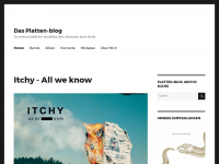Screenshot des Blogs Das Platten-blog