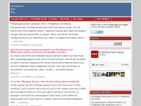 Screenshot des Blogs Entertainment-News-Blog