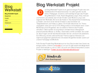 Screenshot des Blogs Blog-Werkstatt