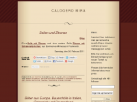 Screenshot des Blogs Calogero Mira
