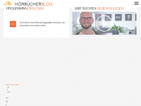 Screenshot des Blogs Hörbücher Blog