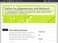 Screenshot des Blogs Leben in Italien