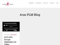 Screenshot des Blogs Aras Open Source PLM