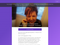 Screenshot des Blogs Ingrid von Koslowski – EDV Dozentin und Trainer