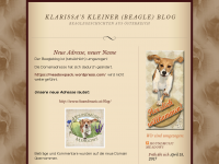 Screenshot des Blogs Klarissa’s kleiner (Beagle)Blog