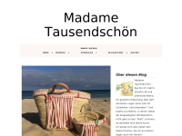 Screenshot des Blogs Madame Tausendschön