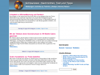 Screenshot des Blogs Schlaunews