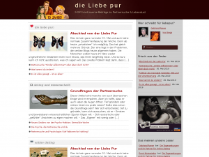 Screenshot des Blogs die liebe und nichts als die liebe