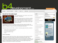 Screenshot des Blogs b4development – Was ist vor der Produktentwicklung?