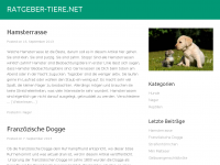 Screenshot des Blogs Ratgeber Tiere