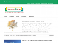 Screenshot des Blogs Biomasse-Nutzung