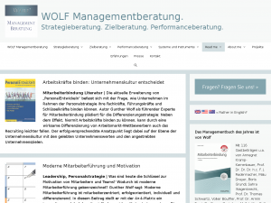 Screenshot des Blogs Aktuelles – Gunther Wolf: Beratung zu Variabler Vergütung und Strategieumsetzung