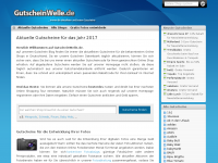 Screenshot des Blogs GutscheinWelle.de