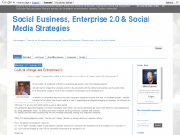 Screenshot des Blogs Enterprise 2.0 & Social Media Strategien