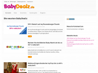 Screenshot des Blogs BabyDealz.de – Alles für Dein Kind!