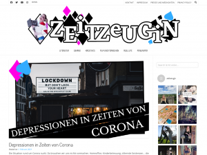 Screenshot des Blogs ZeitzeuginArchiv