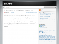 Screenshot des Blogs Vier Räder