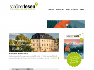 Screenshot des Blogs Schoenerlesen.de